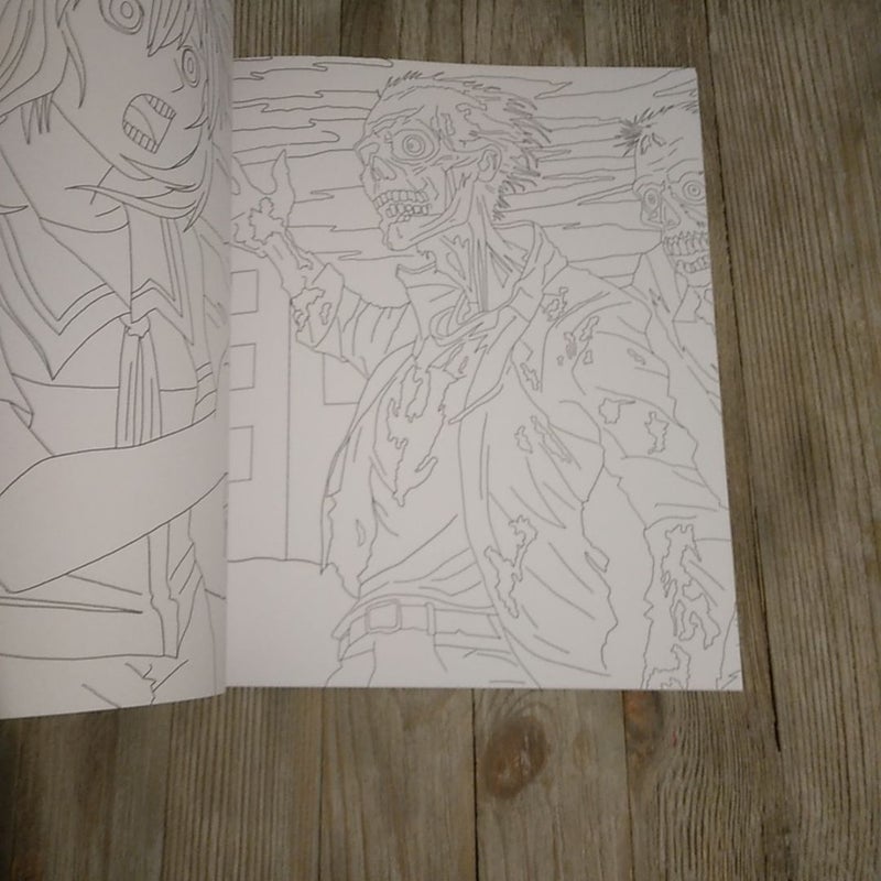 Zombie Manga Coloring Book