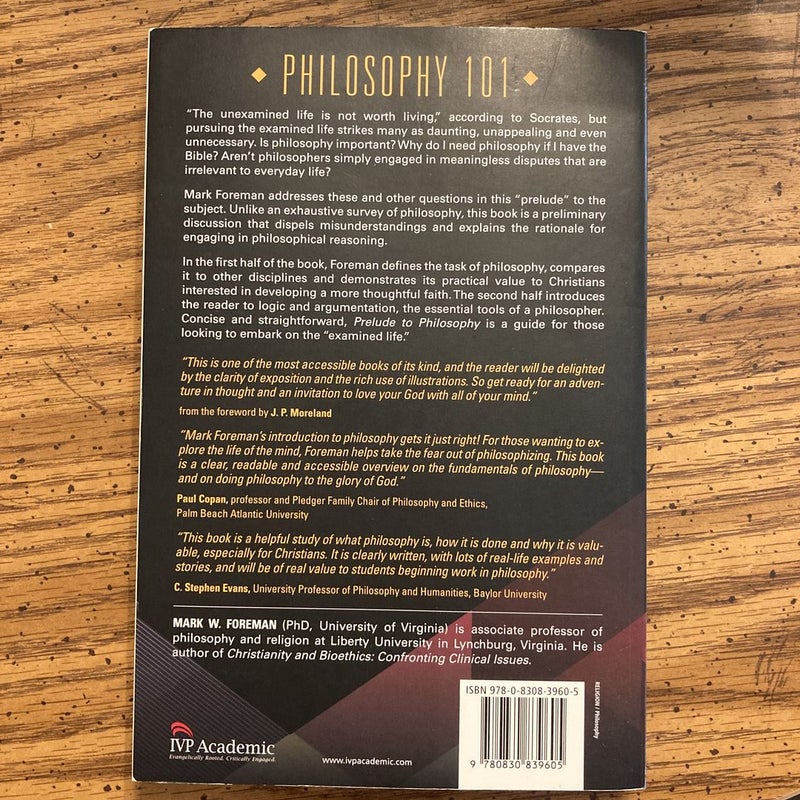 Prelude to Philosophy