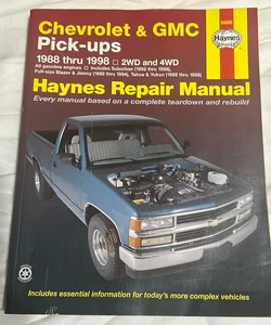 Haynes Chevrolet GMC Pick ups 1988 - 1998 Truck Repair 
