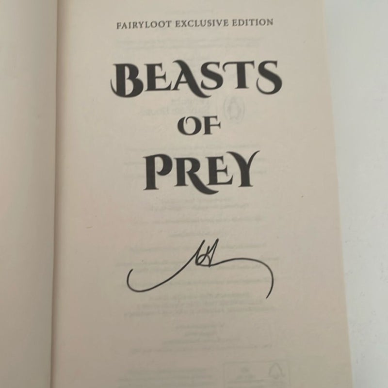 Beasts of Prey Fairyloot Paperback 