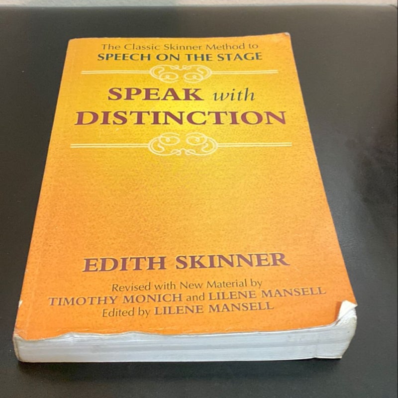 Speak with Distinction