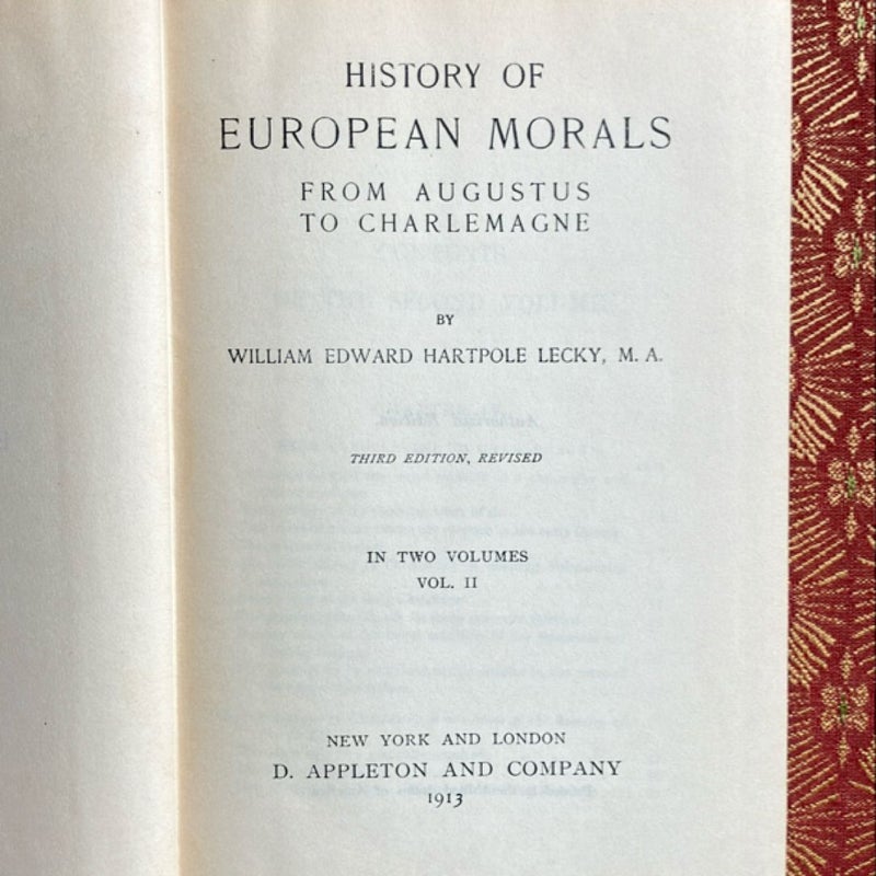 History of European Moral-set