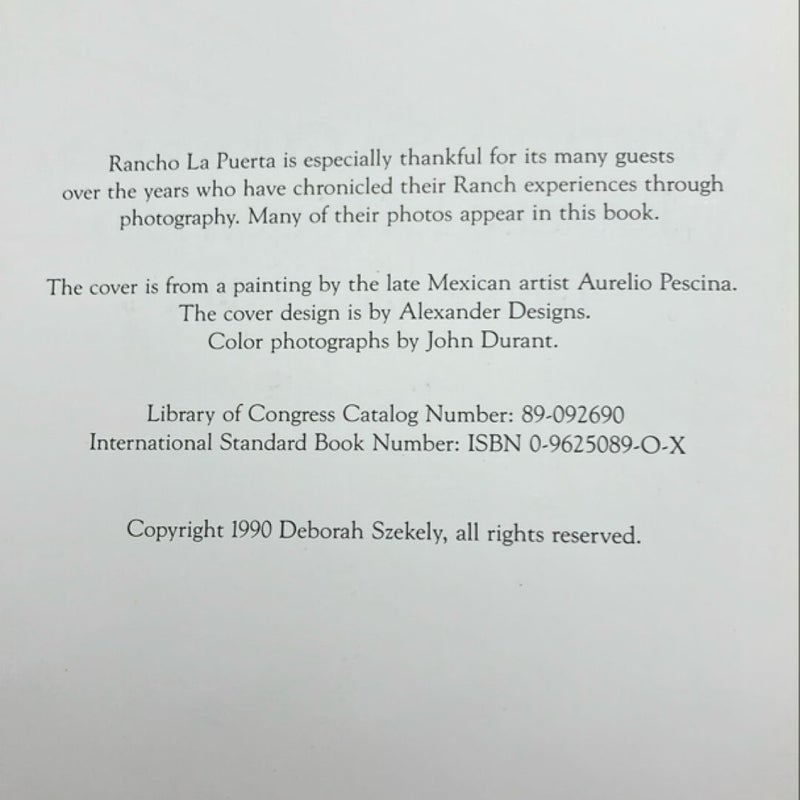 Vegetarian Spa Cuisine from Rancho la Puerta and Deborah Szekely