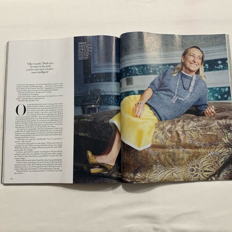 Vogue Miuccia Prada “Risk is Something I Kind of Like” Issue March 2024 Magazine Plus Chanel CoCo Mademoiselle Sample