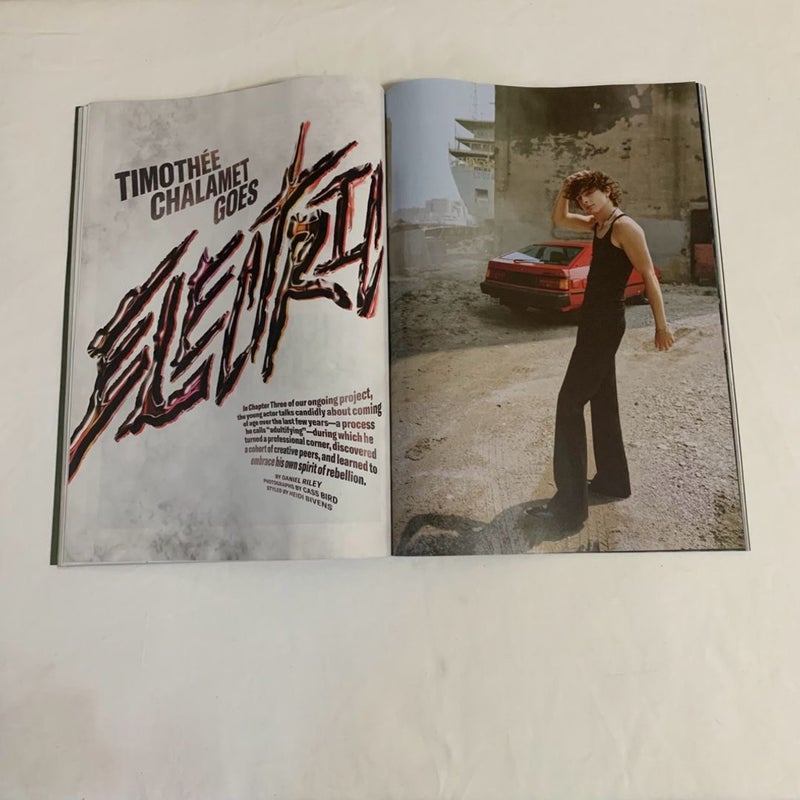 GQ Timothée Chalamet “Gives Us The Full Download”Issue November 2023  Plus Gucci Insert  