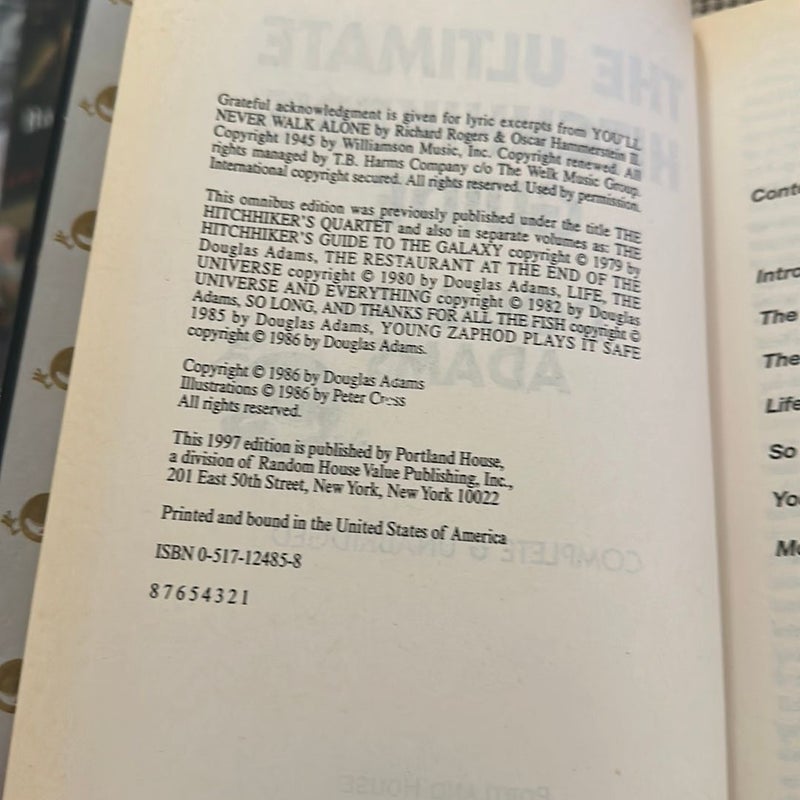The Ultimate Hitchhiker's Guide by Douglas Adams, Hardcover Pangobooks