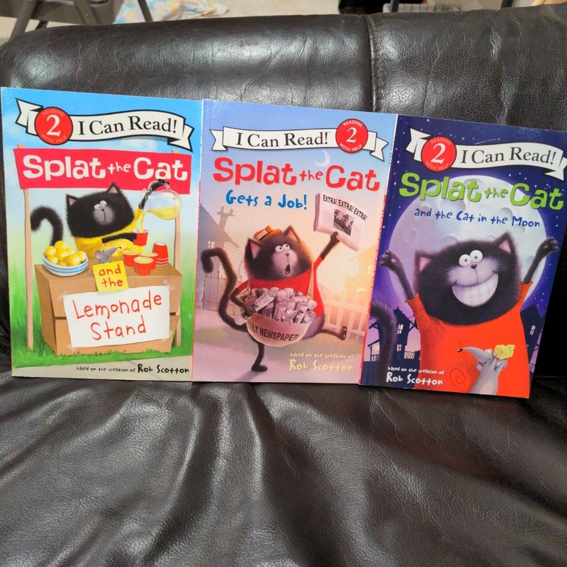 Splat the Cat: Level 2 I Can Read (Lot of 3 books)