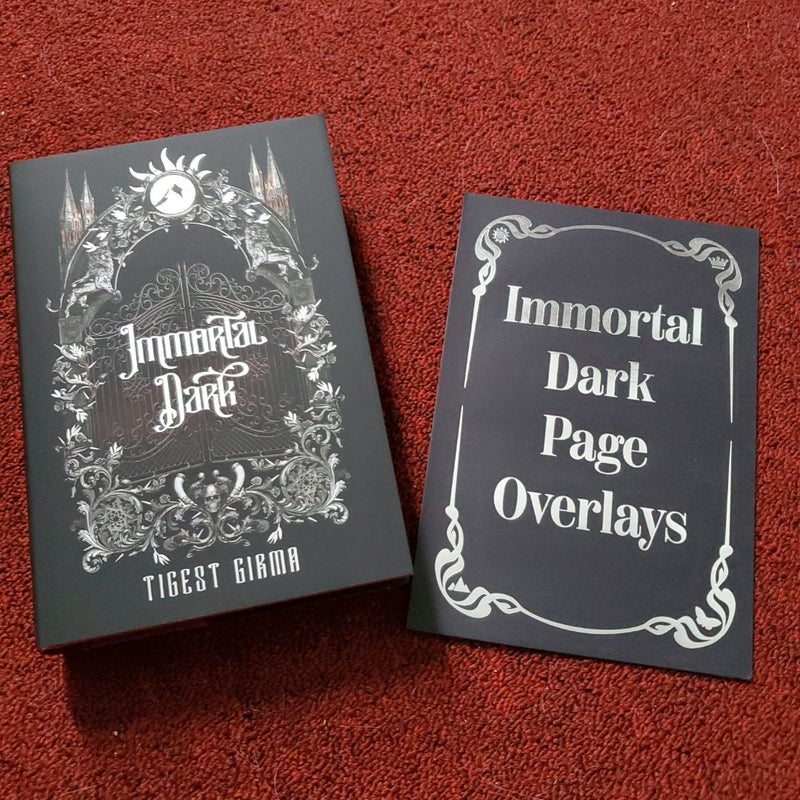 Immortal Dark Owlcrate edition with page overlays