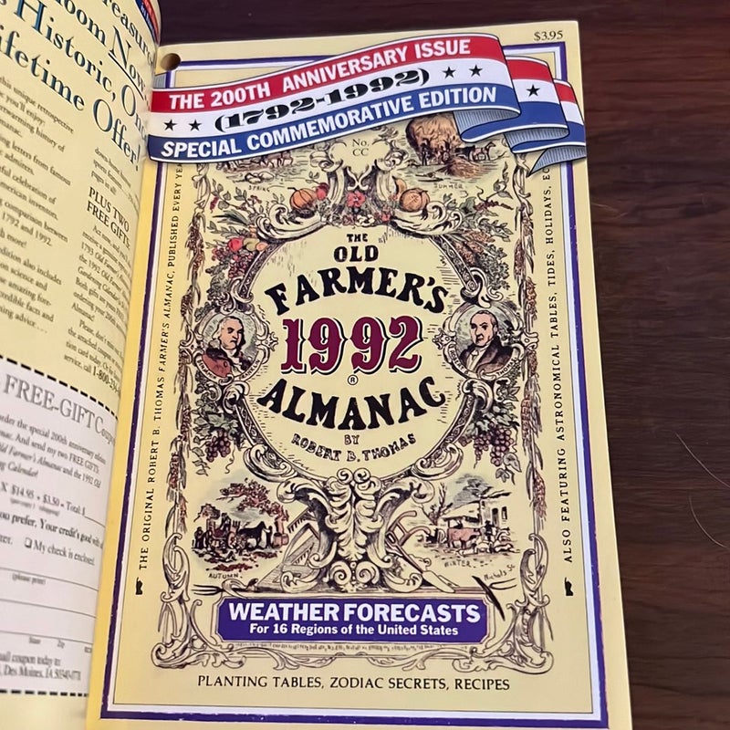 The Old Farmer's Almanac, 1992