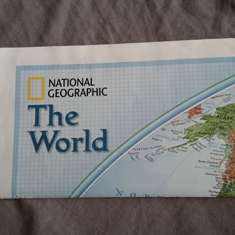 National Geographic The World Map 2004