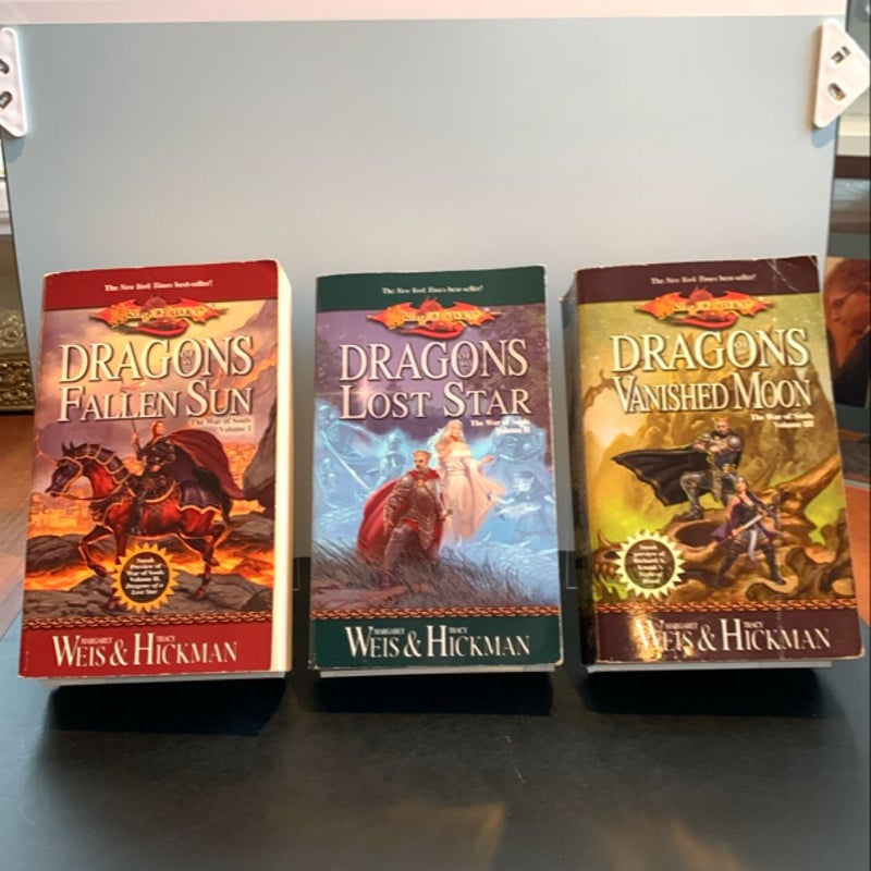 DragonLance The War of Souls Trilogy: Dragons of a Fallen Sun, Dragons of a Lost Star, Dragons of a Vanished Moon