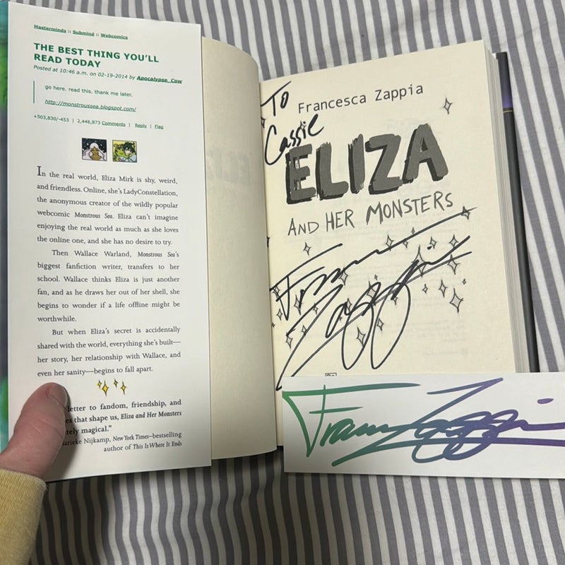 Eliza and Her Monsters *signed*