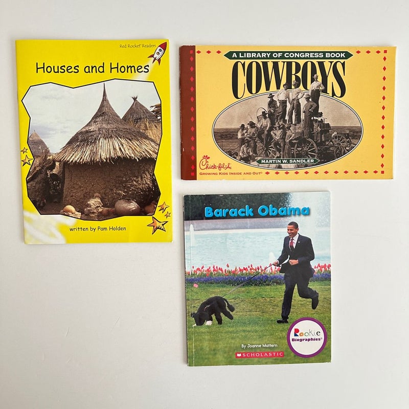 Early Readers Social Studies Book Bundle, 15 books