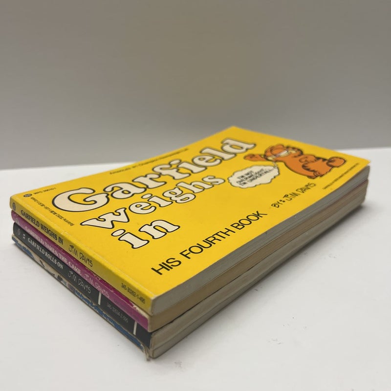 1980’s Garfield (4 Book) Bundle: Garfield Weighs In, Garfield Takes The Cake, Garfield Rolls On, & Here Comes Garfield) 