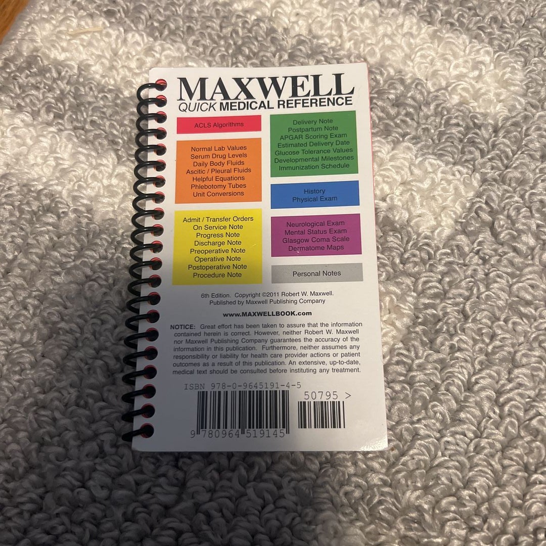 語学+参考書 Maxwell Quick Medical Reference Maxwell Quick Medical Reference Book
