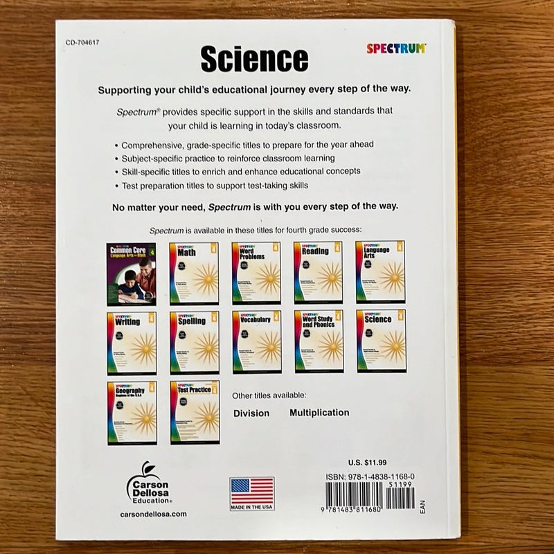 Spectrum Science, Grade 4