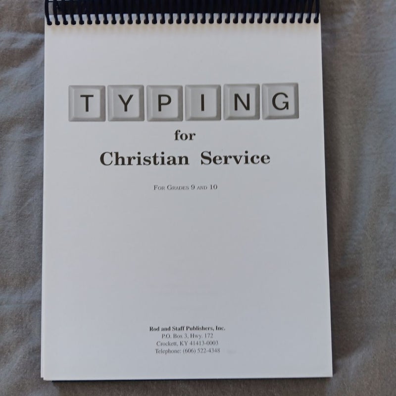 Typing for Christian Service