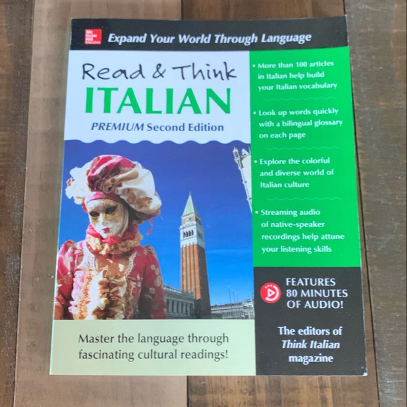 Read & Think Italian, Premium Second Edition