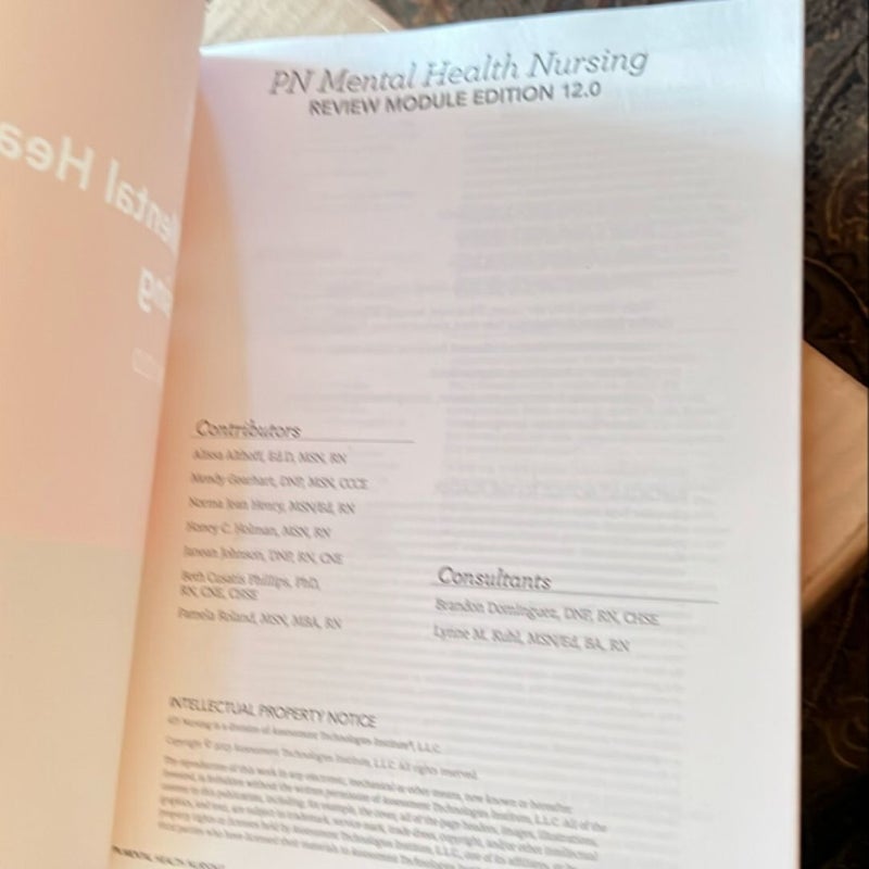 PN Mental Health Nursing Edition 12.0