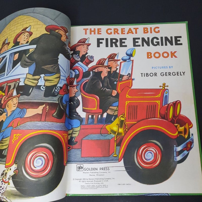 The Great Big Fire Engine Book 1974   A GOLDEN BOOK 