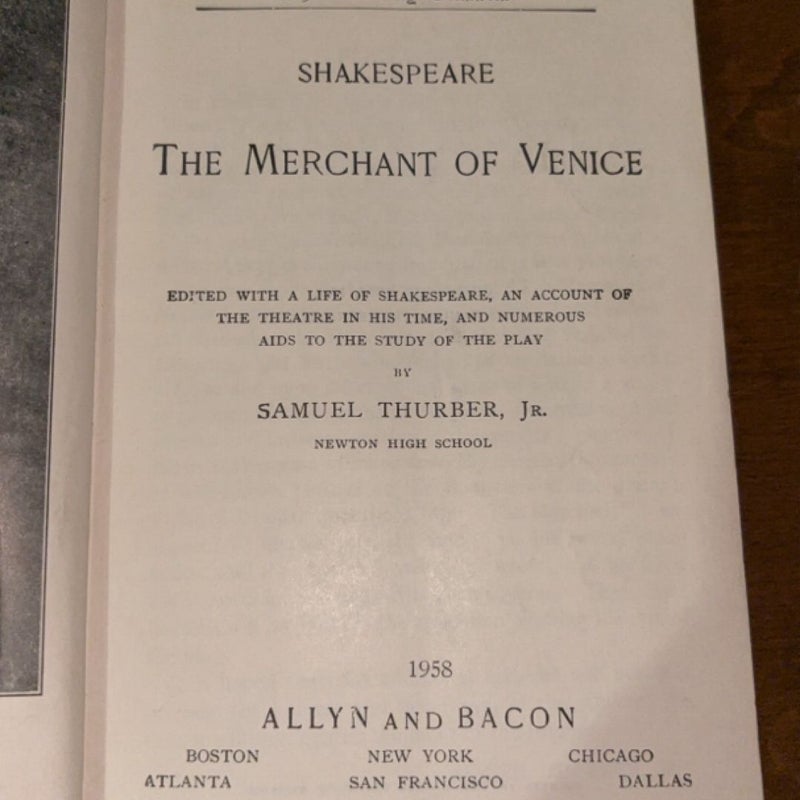 Merchant of venice by shakespeare