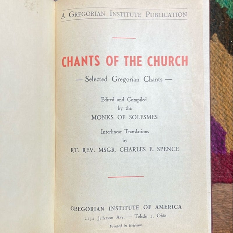 Chants of the Church (1953)