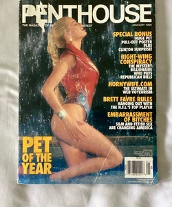 PENTHOUSE Magazine - January 1999 with Samantha Stewart on the cover