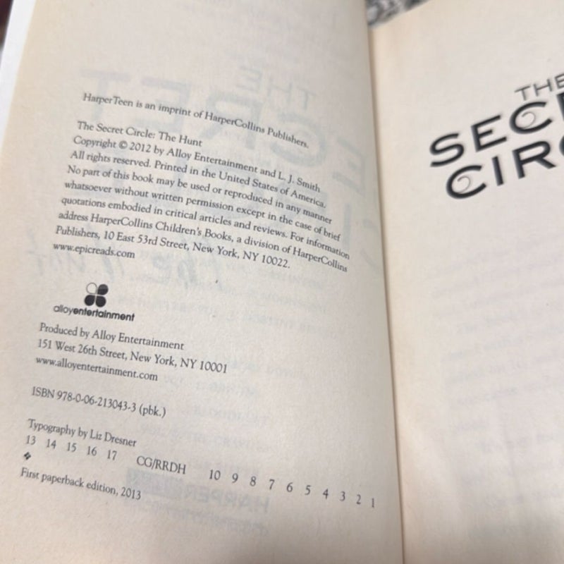 The Secret Circle: the hunt 1st edition 