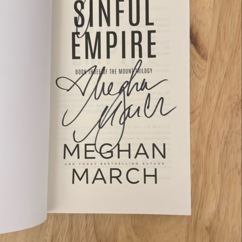 Sinful Empire Signed