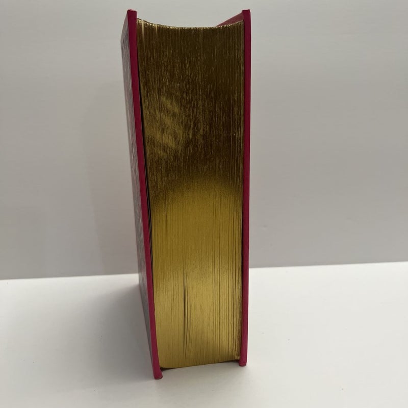 B&N Alice Adventures Wonderland Leather Gold Sprayed Edge
