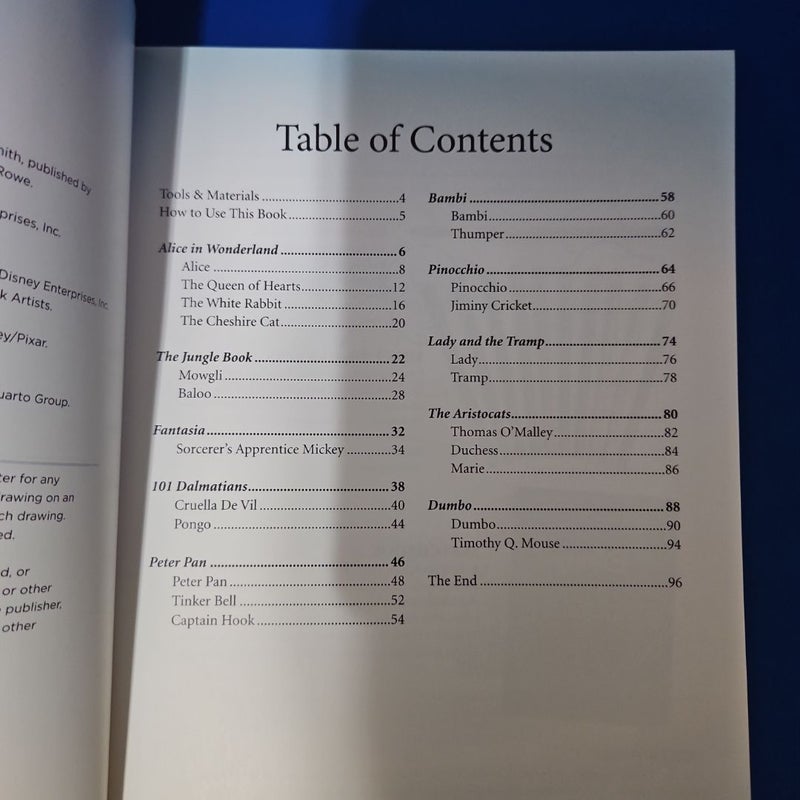 Walter Foster Art Book's Presents...DISNEY Classic Animated Movies Project Book