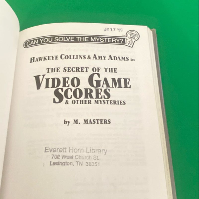 The Secret of the Video Game Scores and other Mysteries 