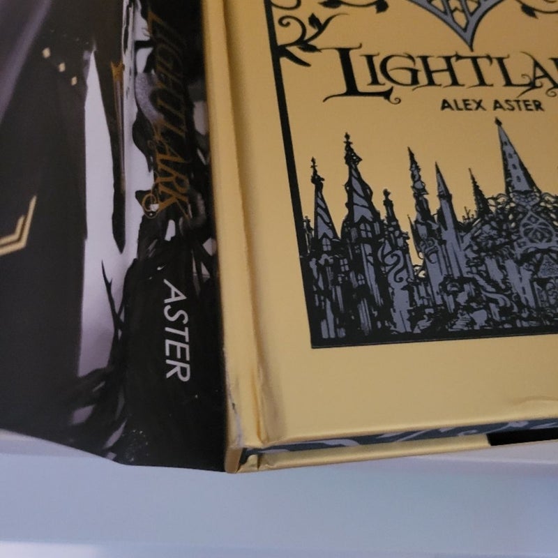 Lightlark Bookis Box slightly damaged