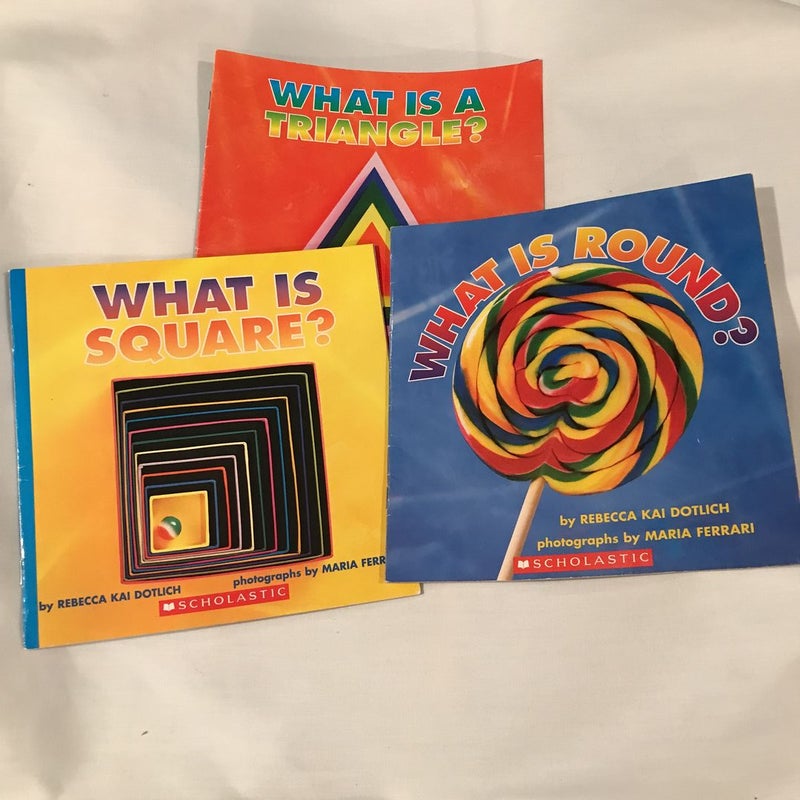 Shapes Book Bundle -  What is a Triangle? What is Square? What is Round?