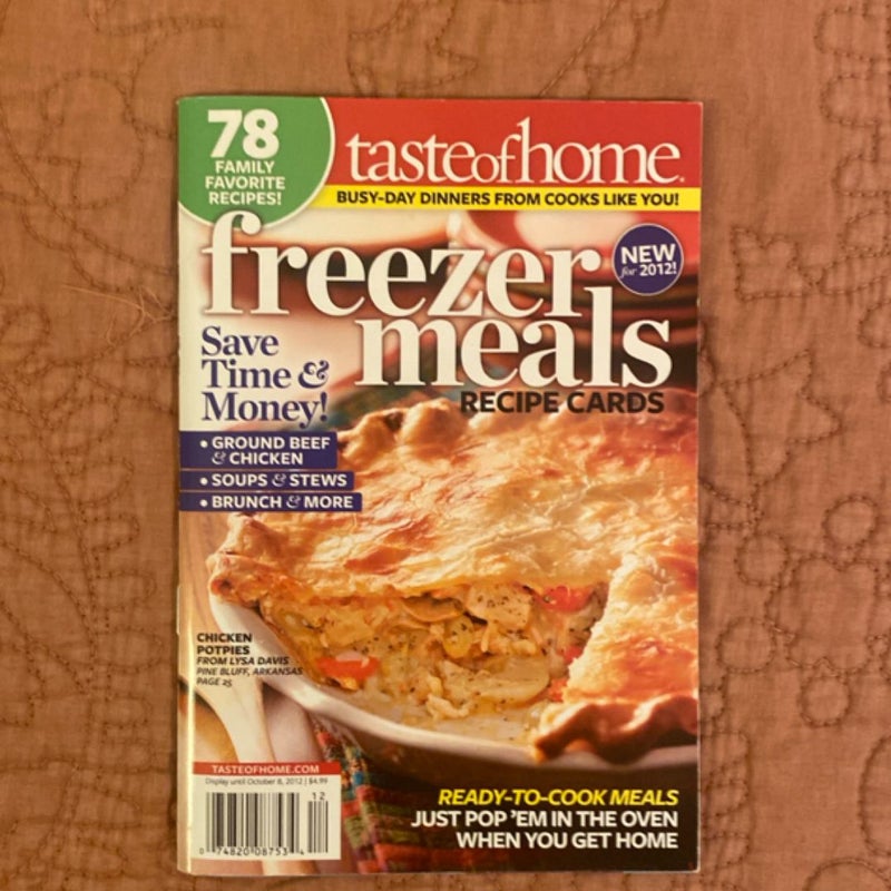 Taste of  Home Freezer Meals (Recipe Cards)