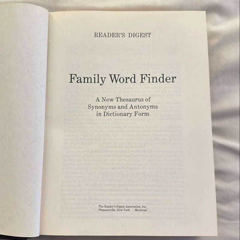 Family Word Finder