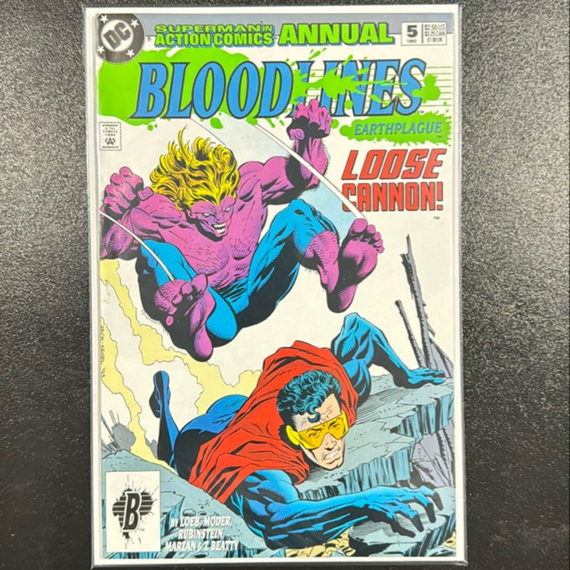 Blood Lines # 5 1993 Superman in Action Annual DC Comics