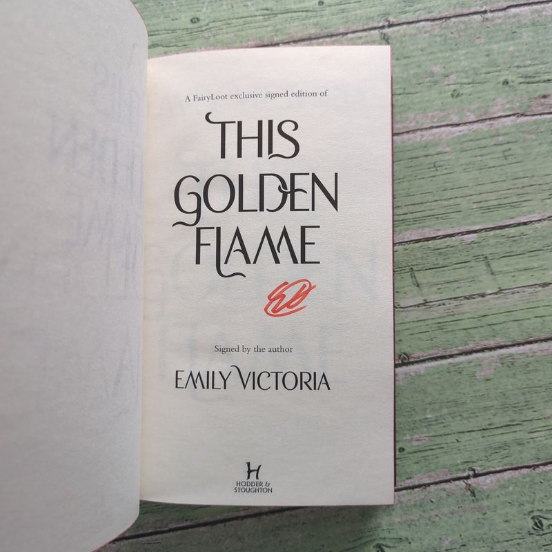 This Golden Flame (Fairyloot Signed Special Edition)