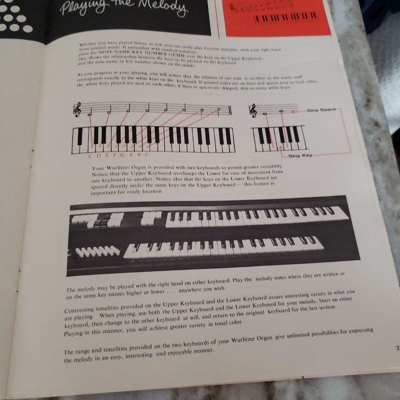 Wurlitzer Organ (Owner's Manual)