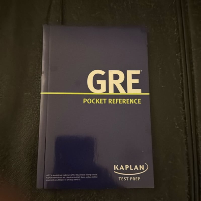 GRE Pocket Reference by Kaplan