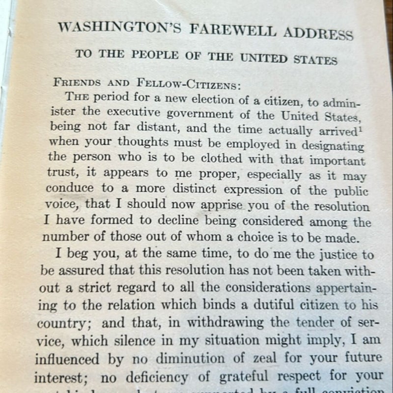 George Washington’s Farewell Address