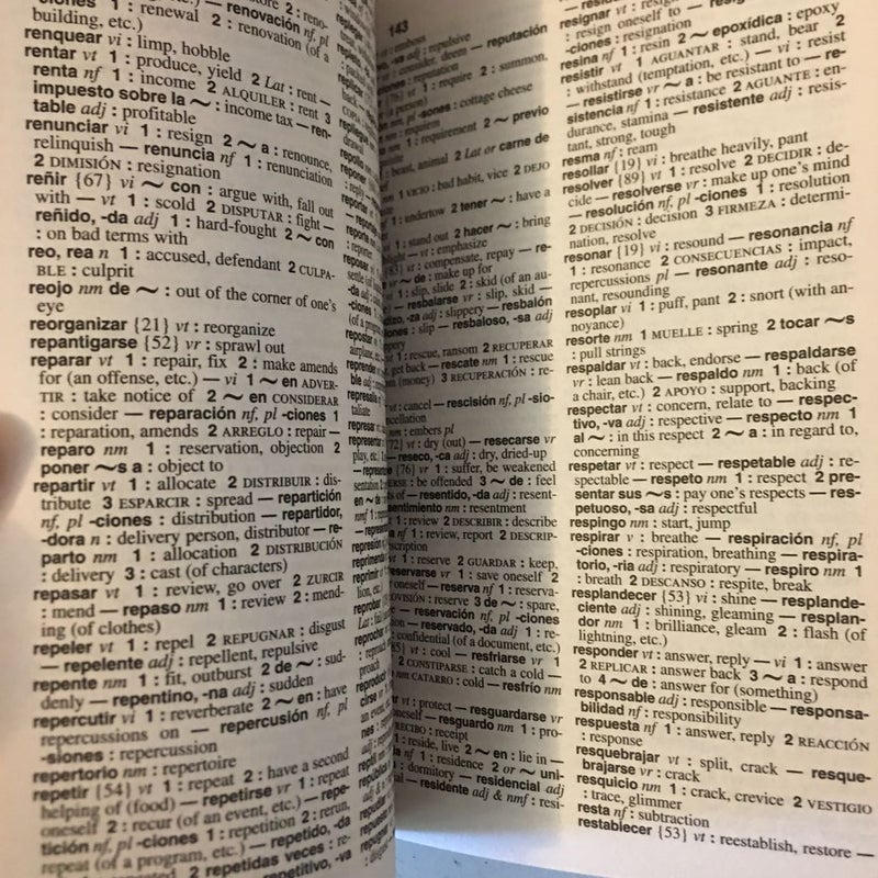 Webster’s Spanish English Dictionary for Students 