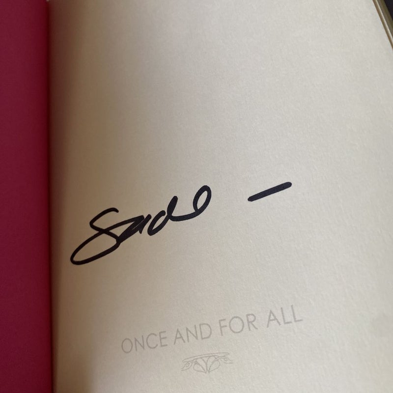 Once and for All SIGNED