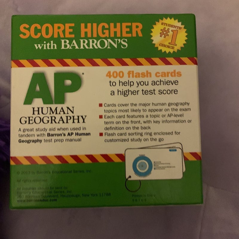 Barron's AP Human Geography Flash Cards