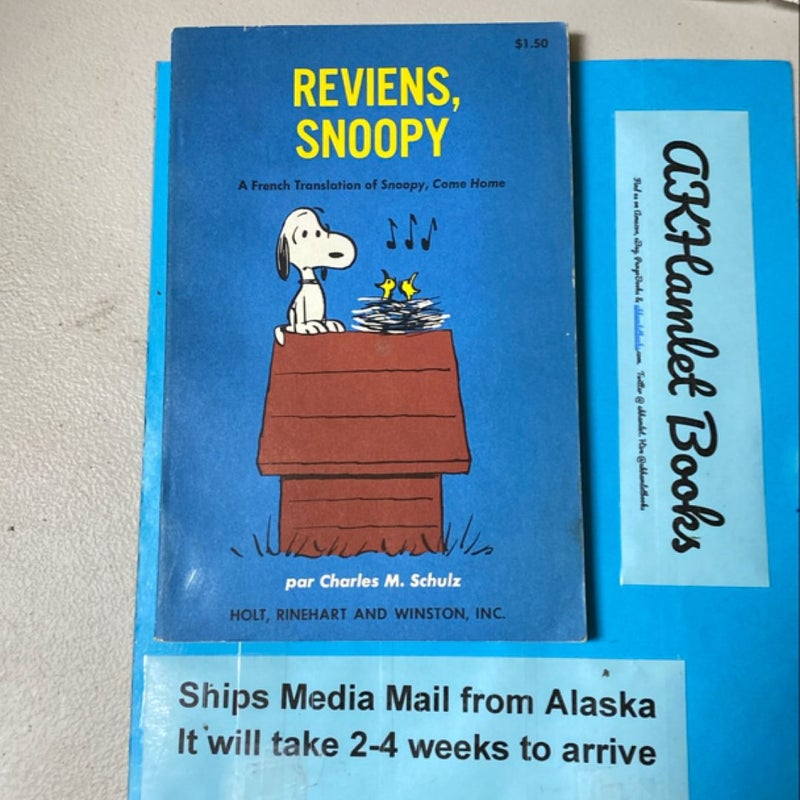 Reviens, Snoopy