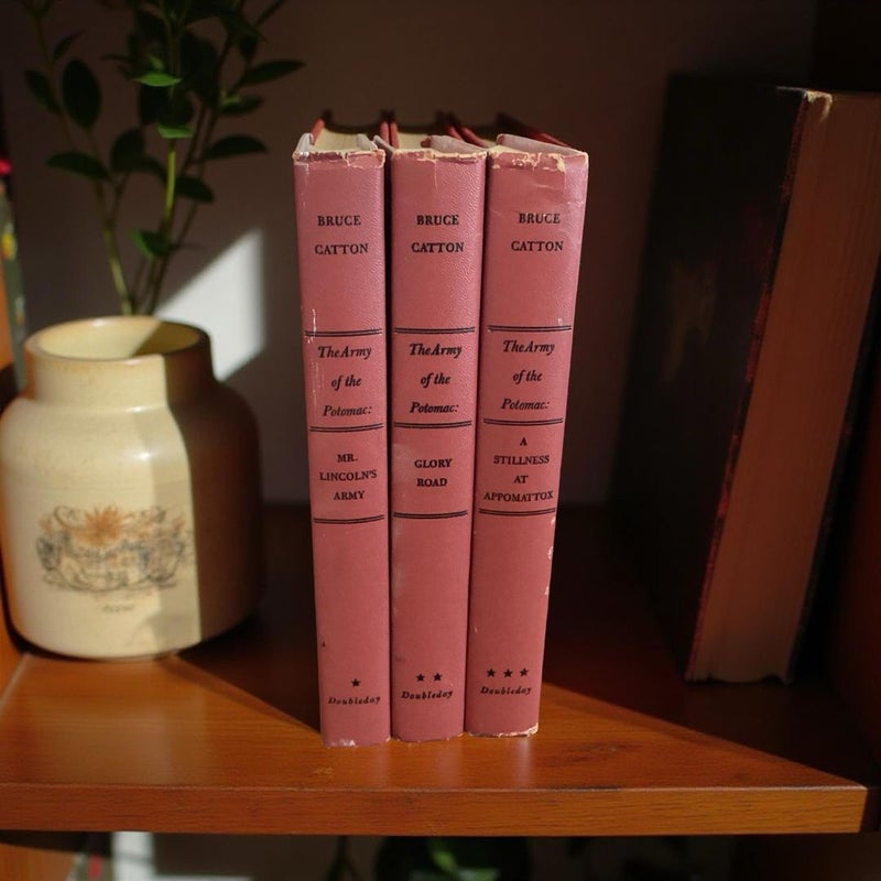 Army Of The Potomac, 3 Volume Set, Hardcover Vintage Doubleday 