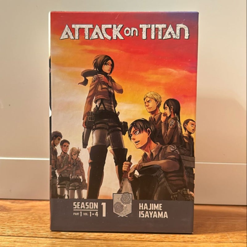 Attack on Titan Season 1 Part 1 Manga Box Set