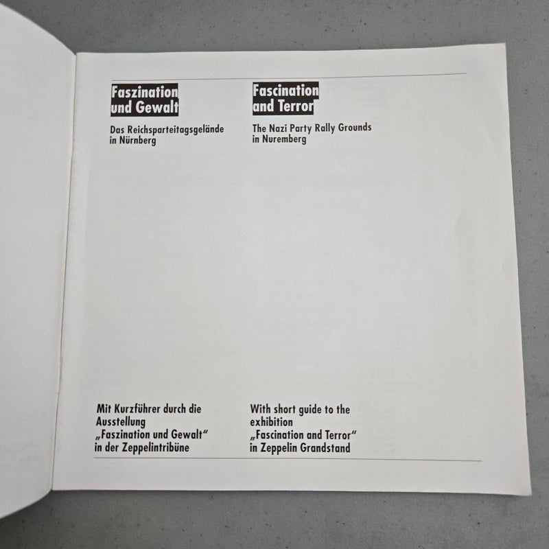 Fascination and Terror: The Nazi Party Rally Grounds in Nuremberg exhibition catalog book