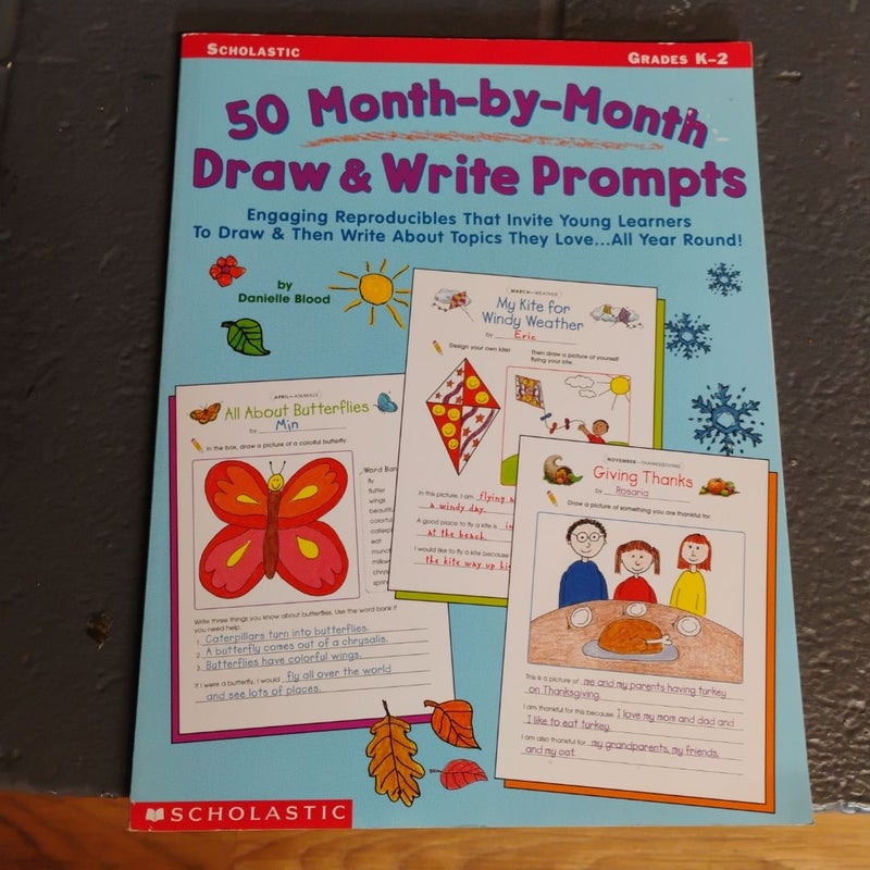 50 Month-By-Month Draw and Write Prompts