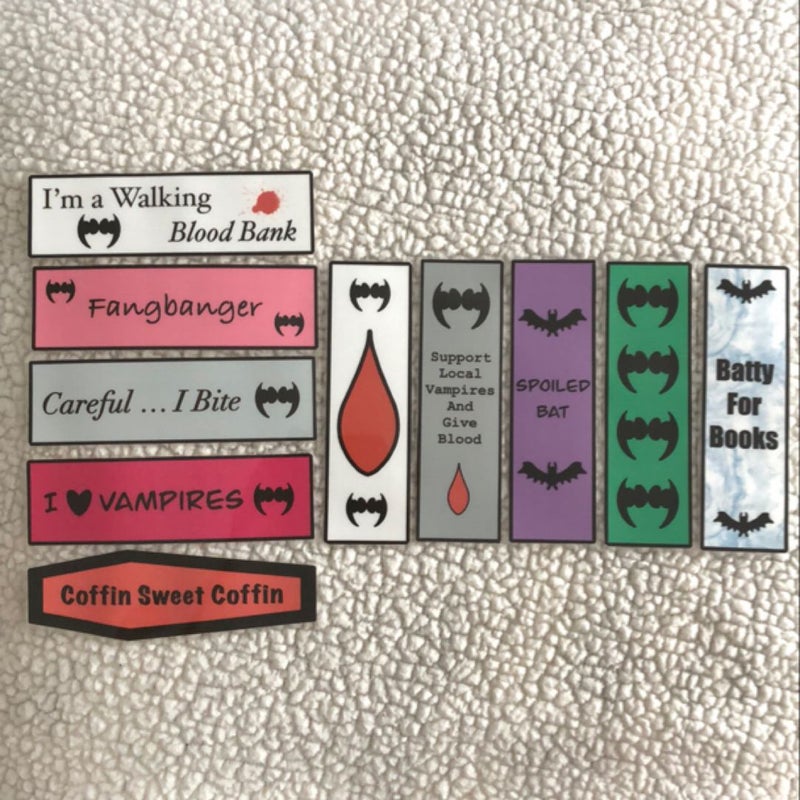 Vampire Bookmarks - 10